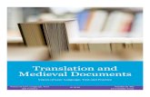 Translation and Medieval Documents - Cardiff Universityorca.cf.ac.uk/109207/1/vol-translation-booklet.pdfThis translation booklet is the result of a workshop organised by the international