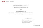 TRANSPORT CANADA MMEL SUPPLEMENT TO BOEING 737-8 … · 2020. 9. 28. · Supplement BOEING 737-8 Page: VI Revision: 08 24 SEP 2020 Introduction This Transport Canada MMEL Supplement