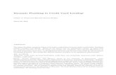 Dynamic Poaching in Credit Card Lending · 2019. 12. 19. · Dynamic Poaching in Credit Card Lending Lukasz A. Drozd and Ricardo Serrano-Padial March 26, 2012 ABSTRACT The paper develops