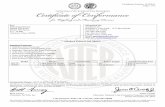 Certificate Number: 10-039A1 - ANYLOAD Weigh & Measure...Certificate Number: 10-039A1 Page 2 of 2 Anyload LLC Indicating Element / 805 Series Application: General purpose indicating