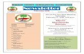WARREN COUNTY GENEALOGICAL ASSOCIATION Newsletter...ancestor Nathaniel Austin to be one of the First Families of Tennessee. ... collection. Included in that group were a couple off