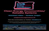 CUB · 2019. 11. 14. · CUB Policy Conference Friday November 8, 2019 7:15–8:00am Buffet Breakfast and Registration/Check-in (2nd Floor Lobby) 8:00–8:30am Opening Keynote: Meeting