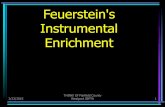 Feuerstein's Instrumental Enrichment...•Dr. Reuven Feuerstein •Observed Differences In Yemenite and Moroccan Children •“Teach – Test” •Lack of “Mediation” •Theory