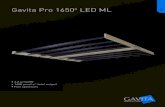 Gavita Pro 1650e LED ML LED · 2018. 10. 26. · 21.00 ft 19.00 14.80 10.50 6.20 900 1000 1100 1x 1.90 0.00 0.00 2.08 6.25 10.42 12.50 ft Gavita Pro 1650e LED ML The Gavita Pro 1650e