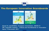 The European Innovation Scoreboards...GDP per capita, PPS, avg 2011-13 25400 Change in GDP between 2010 and 2015, (%) 5.4 Population size, avg 2011-15 (millions) 505.5 Change in population