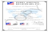 PERRY JOHNSON REGISTRARS, INC. COPYPERRY JOHNSON REGISTRARS, INC. QTM, Inc. 1144 North Armando Street, Anaheim, CA 92806 United States ISO 9001:2015 Distribution and Compounding of