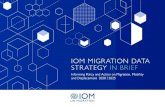 IOM MIGRATION DATA STRATEGY...The Migration Data Strategy is part of broader organizational strategic planning: it is designed within the framework of the IOM Strategic Vision and