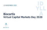 Biocartis · 2020. 11. 13. · 15.00-15.15 Introduction by Herman Verrelst, CEO Biocartis 15.15-15.45 Oncology strategy update 15.45-16.15 Infectious disease strategy update 16.15-16.35