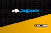 Generators - Applied Power Engineering · 2020. 1. 14. · APE + JCB offer a comprehensive range of generators to suit most applications, from the simplest installation to complex