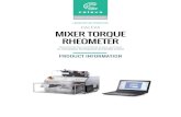 LABORATORY AND PRODUCTION CALEVA MIXER ...mcik.co.kr/product/pdf/torque2.pdfPRODUCT INFORMATION SHEET MIXER TORQUE RHEOMETER LABORATORY AND PRODUCTION CALEVA Characterize the consistency