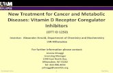 New Treatment for Cancer and Metabolic Diseases: Vitamin D ... · Application of VDR-coregulator inhibitors as transcriptional regulators of CYP24A1 represents a novel strategy to