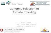 Genomic Selection in Tomato Breedingtgc.ifas.ufl.edu/TBRT 2018/BreedingTech/Genomic Selection...Prediction in tomato breeding populations 1) Unstructured collection 140 Advanced inbred-lines