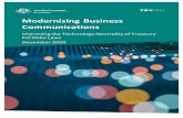 Modernising Business Communications - Treasury...business communicationnow and into the future . That is why the Government proposes to take a principles-based approachto legislative