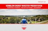 VERMILION ENERGY INVESTOR PRESENTATION · VERMILION’S KEY ATTRIBUTES 2 Unique portfolio of internationally diversified, highly efficient conventional oil and gas assets ideally