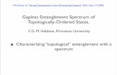 Gapless Entanglement Spectrum of Topologically-Ordered States.haldane/talks/fdmh_montauk.pdf · 2009. 3. 24. · second example: FQHE states: • Edges of gapped bulk FQHE states