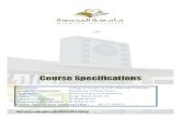 Course : Dr Rabah Kellil...Programme Coordinator : Dr Rabah Kellil Course Specification Approved Date : 20/ 12 / 1435 H Page 2 Of 9 A. Course Identification and General Information