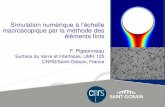 Simulation numérique à l’échelle macroscopique par la méthode …gdrverres.univ-lille1.fr/documents/presentations... · 2015. 1. 19. · Introduction La physique, la thermo.