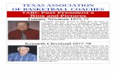 TEXAS ASSOCIATION OF BASKETBALL COACHES · 2020. 12. 15. · Mike Kunstadt 1984-85 A graduate of Monahans HS and Texas Tech, Mike Kunstadt taught and coached basketball for 26 years