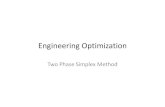 Engineering Optimization - KNTU homepage webFTP client · 2018. 11. 3. · Engineering Optimization Two Phase Simplex Method. Example 6.11: x5 = 12, x2 = 6, x1 = x3 = x4 = 0, and
