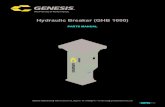 Hydraulic Breaker (GHB 1000) - Genesis Attachments · 2019. 12. 14. · 2019 Genesis Attachments, LLC Genesis GHB 1000 15 WARRANTY Claim Procedure Notify the Genesis Service Department