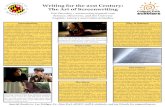 Writing for the 21st Century: The Art of Screenwritingpeel/SDU_Sophomores/2019Posters/...Writing for the 21st Century: The Art of Screenwriting Zoë Zavrotny • zoezavrotny@gmail.com