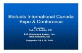 COSTELLO - Bioenergy International Canada Conference · 2011. 8. 4. · Biofuels International CanadaInternational Canada Expo & Conference Presenter: Rocky C Costello P ERocky C.