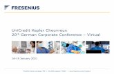 UniCredit Kepler Cheuvreux20thGerman Corporate Conference … · 2021. 1. 29. · Safe Harbor Statement This presentation contains forward-looking statements that are subject to various