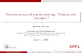 Discrete choice and machine learning: Thomson and ...density estimation dimensionality reduction [Wikipedia] Michel Bierlaire (EPFL) Discrete Choice/Machine Learning June 11, 2019