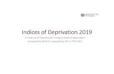 Indices of deprivation 2019v2 - Manchester · • Income deprivation affects 115,859 Manchester residents compared to 123,532 residents in IoD2015 (using 2012 data) • Middlesbrough