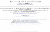Journal of Adolescent Research · 2015. 4. 20. · Zeldin, Camino, & Calvert, 2003). It is important for our knowledge of posi-tive adolescent development that we understand the conditions