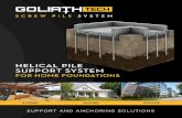 HELICAL PILE SUPPORT SYSTEM - GoliathTech...2017/01/02  · A helical pile support system for your home will save you thousands of dollars versus other solutions! Our helical piles