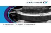 CofferLok Clamp Connector - AFGlobal...CofferLok™ Clamp Connectors — Consists of (2) hubs, (1) seal ring, (1) clamp set with (4) bolts and (8) nuts — Self energized, pressure