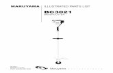 BC3021 - Maruyama U.Slatin-market.maruyama-us.com/wp-content/uploads/2011/06/... · 2017. 7. 24. · 7 215762 Blade Shaft1 8 212999 Bearing 1 #6001 2RK 9 055185 Snap Ring 1 #28 10