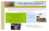 THE MAINLANDER · 2020. 10. 1. · The Mainlander is hand -distributed year round thanks to volunteers. If you wish to add your name to the list of delivery persons, please leave