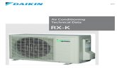 Air Conditioning Technical Data RX-Kdaikintech.co.uk/.../RX50-71K2V1B_Databook_EEDEN16.pdf · 2019. 5. 9. · 3 2 • Split - Sky Air • RX-K 3 • Outdoor Unit • RX-K 2 Specifications