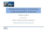 Energy harvesting in a fluid flow using piezoelectric materials · 2018. 12. 4. · Energy harvesting in a fluid flow using piezoelectric materials Michele Curatolo joint work with
