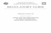 Industrial Radiography Guide 1.40 - Florida Department of …...There are two categories for industrial radiography. Category 3C authorizes radiography only in an approved shielded