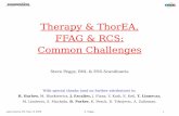 Therapy & ThorEA, FFAG & RCS: Common Challenges · 2009. 5. 12. · M. Lindroos, S. Machida, B. Parker, K. Peach, D. Trbojevic, A. Zaltsman. Lake Geneva WI, May 13 2009 S. Peggs 2