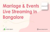 Wedding & Events Live Streaming Bangalore - Streamcast.in-
