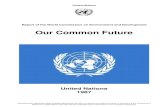 Our Common Future - Bundesamt für Raumentwicklung · countries' generally encompasses the UN categories of developed market economies and the socialist countries of Eastern Europe
