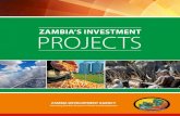 ZAMBIA’S INVESTMENT PROJECTS · 2018. 4. 3. · owns in Chilanga and Nyimba Districts Feasibility study currently being undertaken To be determined by feasibility study ZNBC PPP