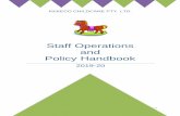 Staff Operations and Policy Handbook...2019/04/12  · Wandong Out of School Hours Care at Wandong Primary School. Wallan Out of School Hours Care, All of our Centres operate under