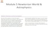 Module 5 Newtonian World & Astrophysics...Module 5 Newtonian World & Astrophysics Unit 1 Thermal Physics You are here! 5.1 Thermal Physics •5.1.1 Temperature •5.1.2 Solid, Liquid