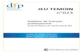 JEU TEMOIN - Le français des affaires · 2021. 2. 5. · JEU TEMOIN: DFP scientifique et technique n°23 Compréhension écrite - CE1 A NNEXE Energies renouvelables : la montée