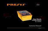 Dry Block Calibrators - Leda Electronics...PRESYS Instruments TE-1200P Page 1 1 - Introduction TE-1200P TE-1200P dry block calibrators control temperature of an insert in order to