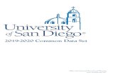 2019-2020 Common Data Set - University of San Diego · 2021. 3. 10. · 2019-2020 Common Data Set. Common Data Set 2019-2020 CDS Part A General Information Page 1 A1 Address Information.