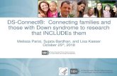 DS-Connect®: Connecting families and those with Down ......2013/09/06  · DS-Connect®: Connecting families and those with Down syndrome to research that INCLUDEs them Melissa Parisi,