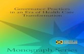 Governance Practices in an Era of Health Care Transformation...of generic acute-care and oncology injectables, as well as integrated infusion therapy and medication management solutions.