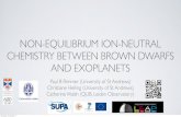 NON-EQUILIBRIUM ION-NEUTRAL CHEMISTRY ...European Space Agency and Alfred Vidal-Madjar 0.045 AU Wednesday, 20 November 13 Mind the Gap - Brown Dwarfs and Exoplanets OUR ION-NEUTRAL