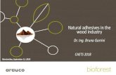 Natural adhesives in the wood industry - ANIUcaets2018.aniu.org.uy/wp-content/uploads/2018/09/4... · 2018. 9. 21. · UPM BioPiva™ lignin product 50% phenol replacement Obtained
